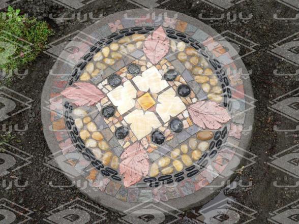 انواع موزاییک بتنی محوطه حیاط