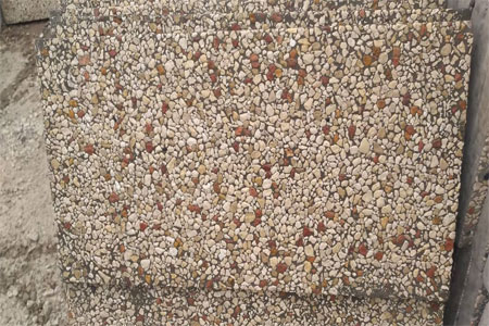 انواع رنگ بندی و سایز موزاییک واش بتن